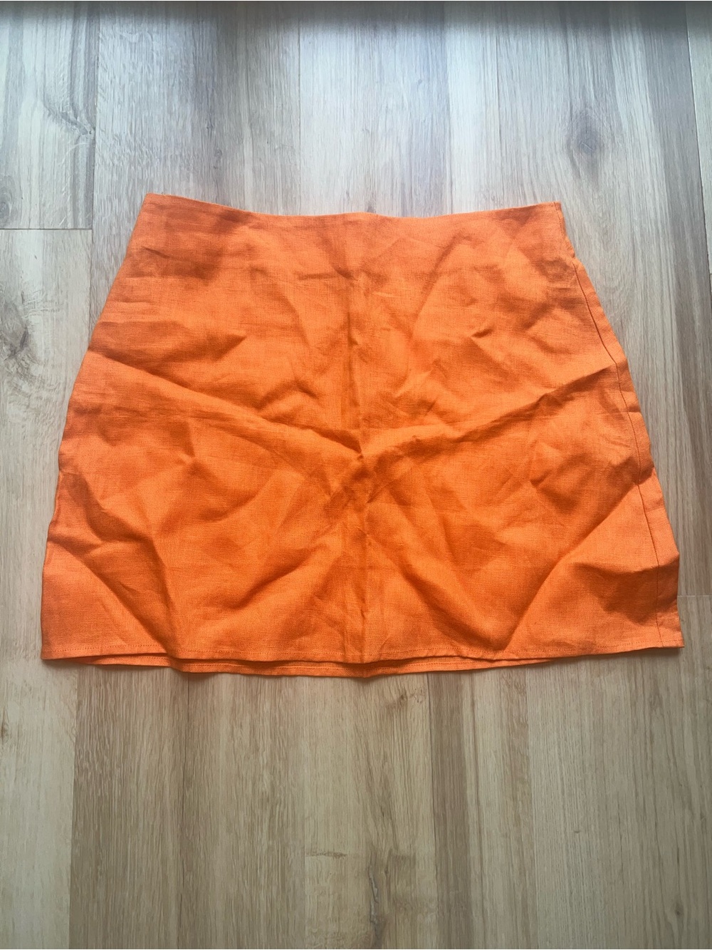 Reformation Vibrant Orange Mini Skirt